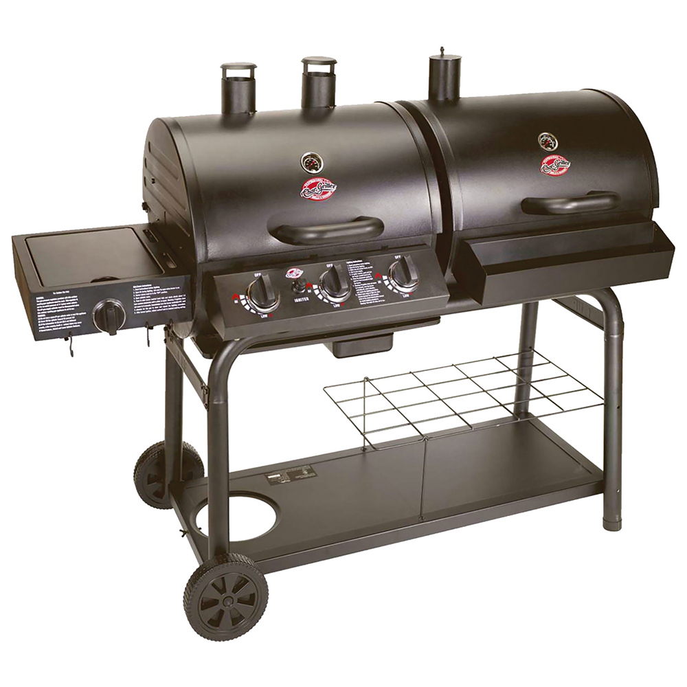 CharGriller Duo Gas and Charcoal Barbecue with Side Burner Wilko