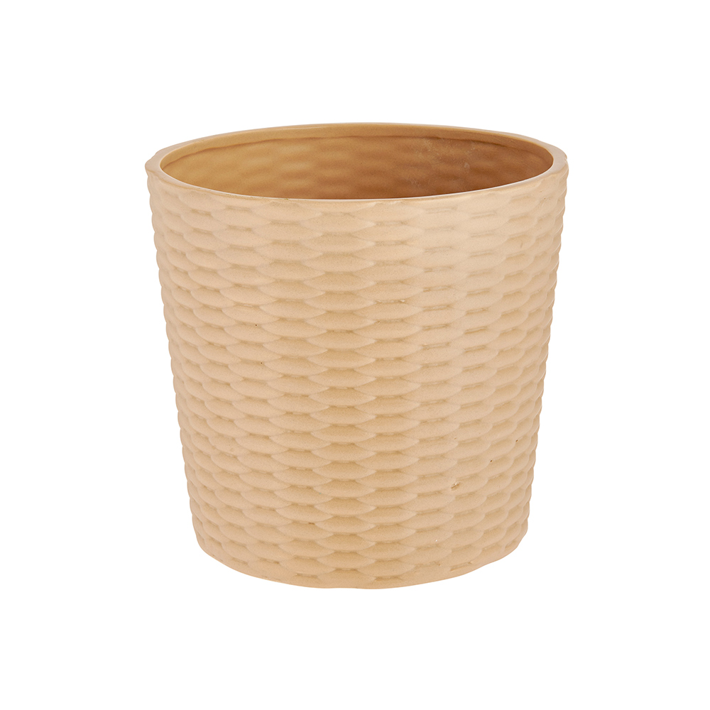 Wilko Large Wicker Effect Indoor Planter Wilko