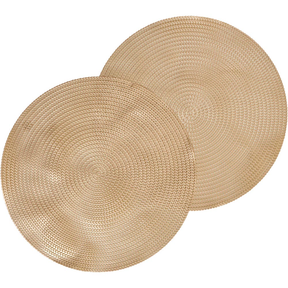 Wilko Gold Placemats 2 Pack Wilko