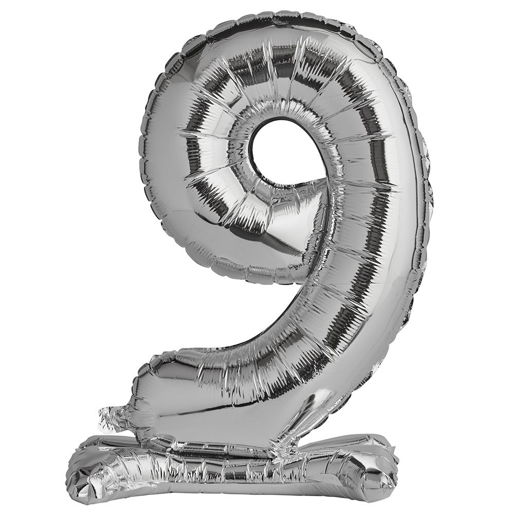 Wilko 30inch 9 Silver Foil Air Filled Balloon Wilko