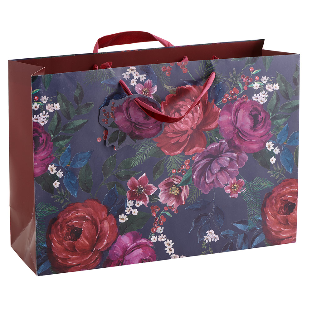 Wilko Majestic Bloom Large Gift Bag Wilko