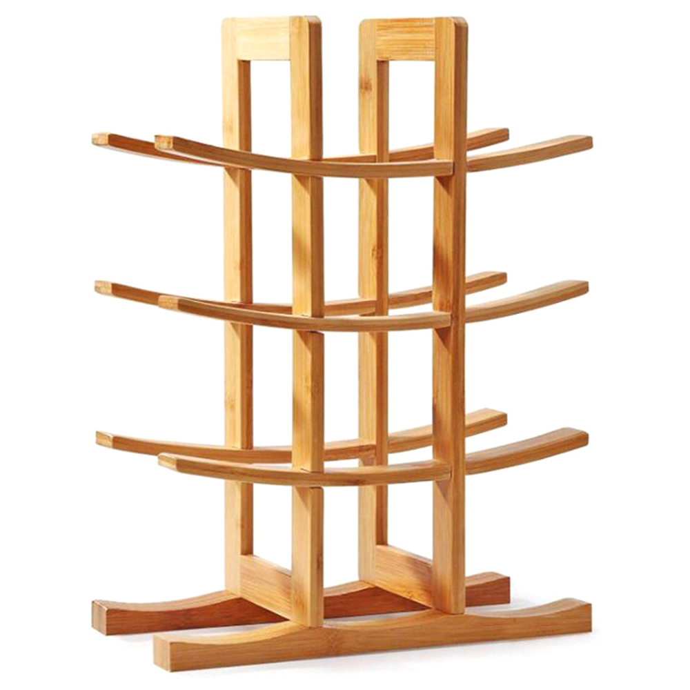 Living and Home 12 Bottles Curved Wine Storage Holder Wilko