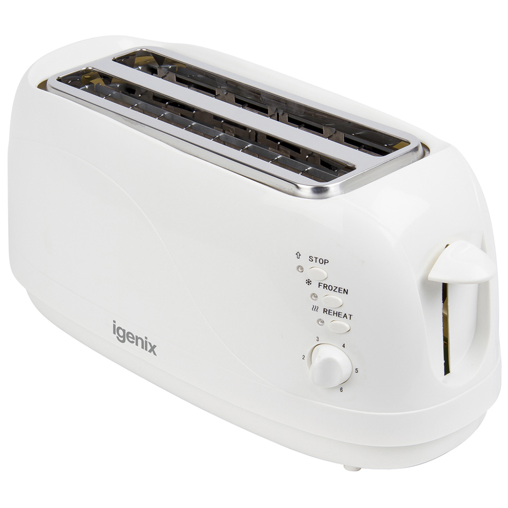 Igenix IG3020 White 4Slice Toaster Wilko