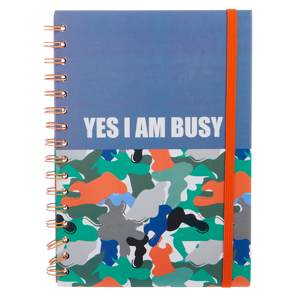 Wilko A5 Camo Wiro Notebook Wilko
