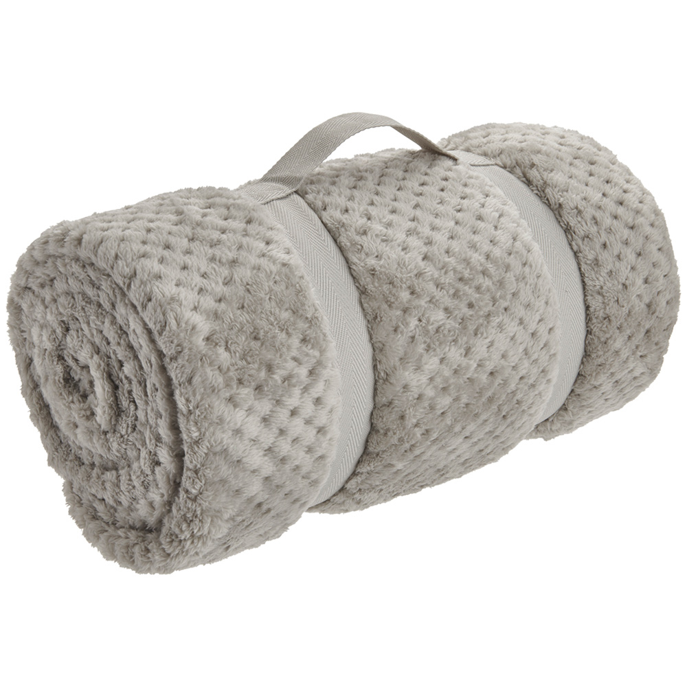 Wilko Porpoise Waffle Throw 200 x 240cm Wilko