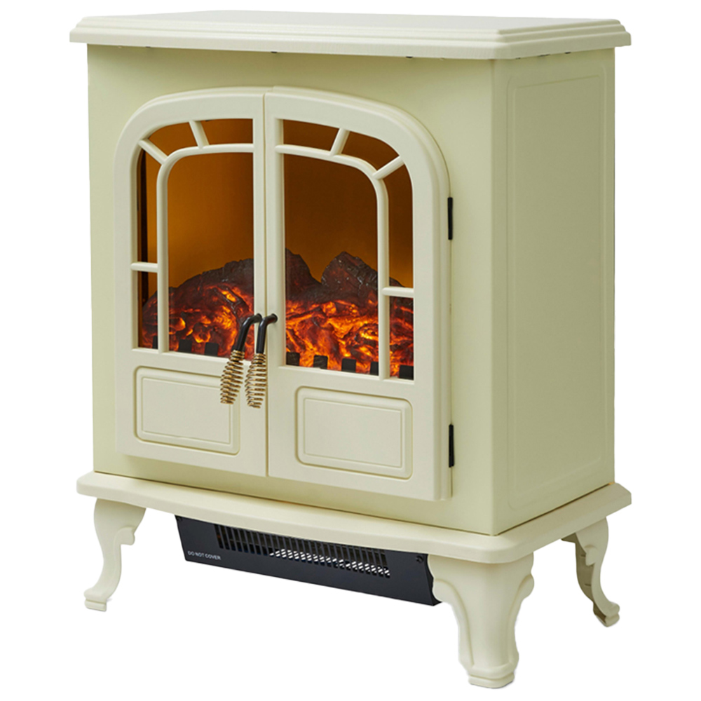 Warmlite Cream Wingham Electric Fire Stove 2kW Wilko