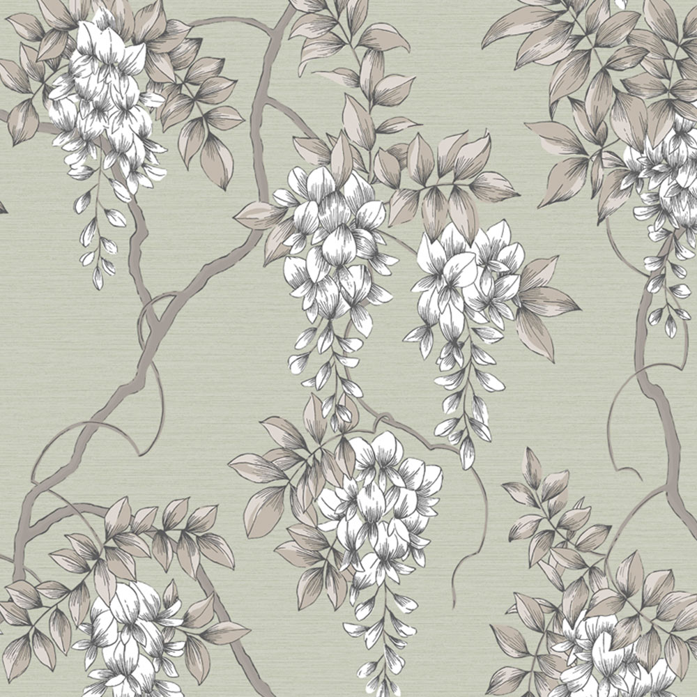 Superfresco Easy Wisteria Sage Wallpaper Wilko