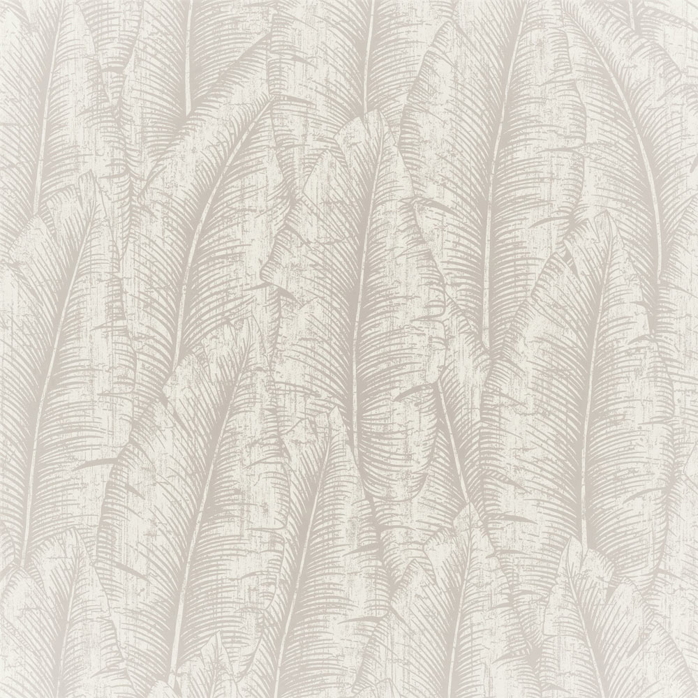 Grandeco Palmeria Palm Leaf Outline Blown Vinyl Wallpaper Wilko