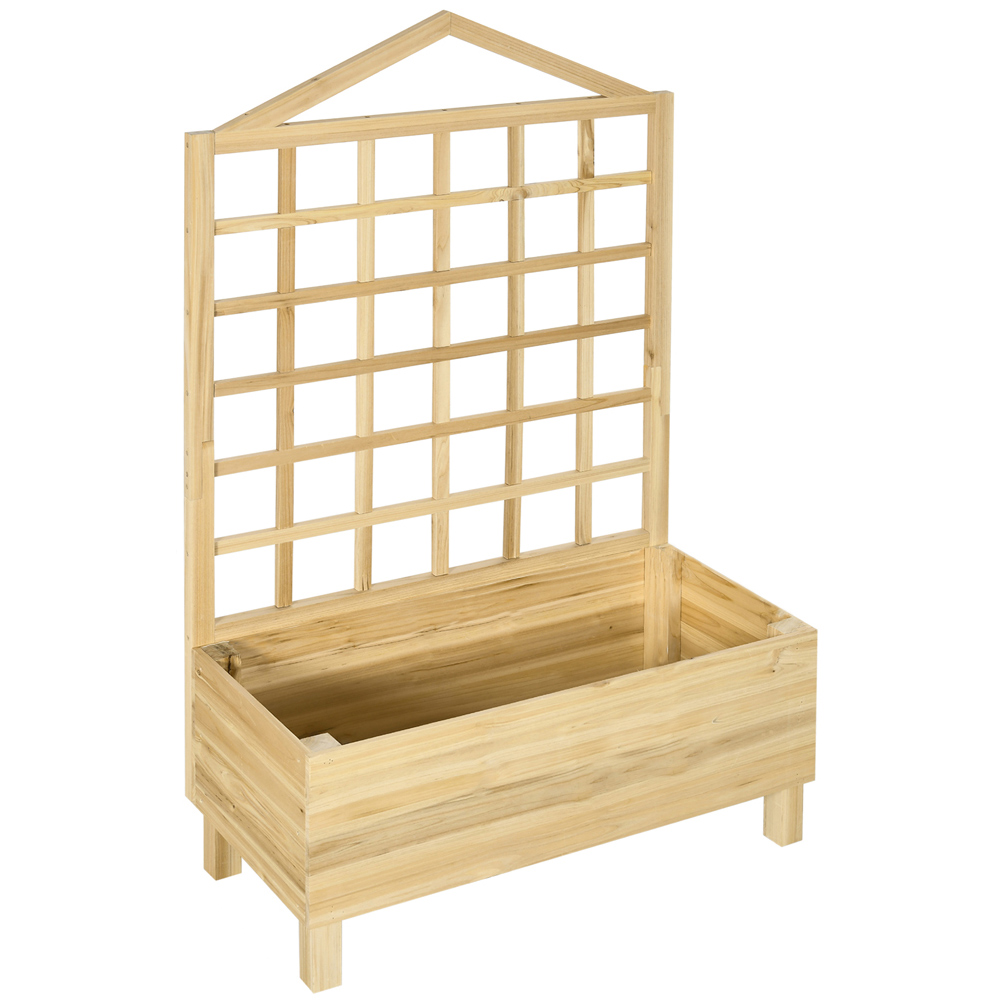 Outsunny Garden Planters with Trellis Wilko