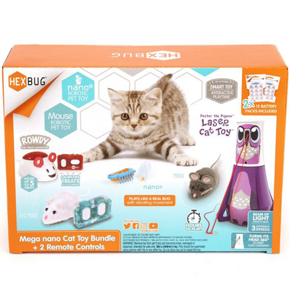 HEXBUG Mega RC Cat Toy Bundle with 2 Remote Controls Wilko