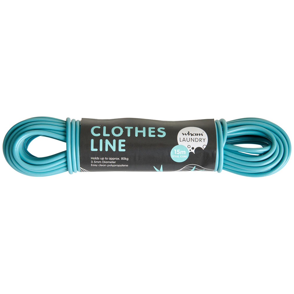 Wham Steel Core Laundry Clothesline 15m Wilko