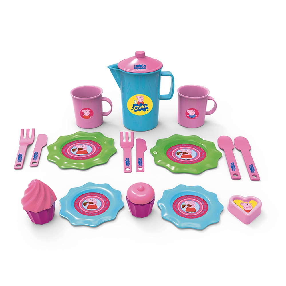 Peppa Pig Tea Set 17 Piece Set Wilko
