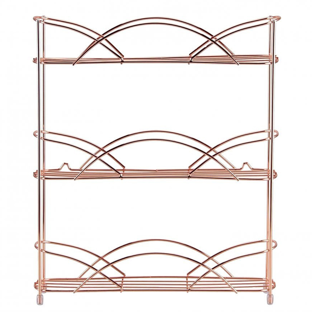 Neo Copper Free Standing 3 Tier Table Top Spice Rack Wilko