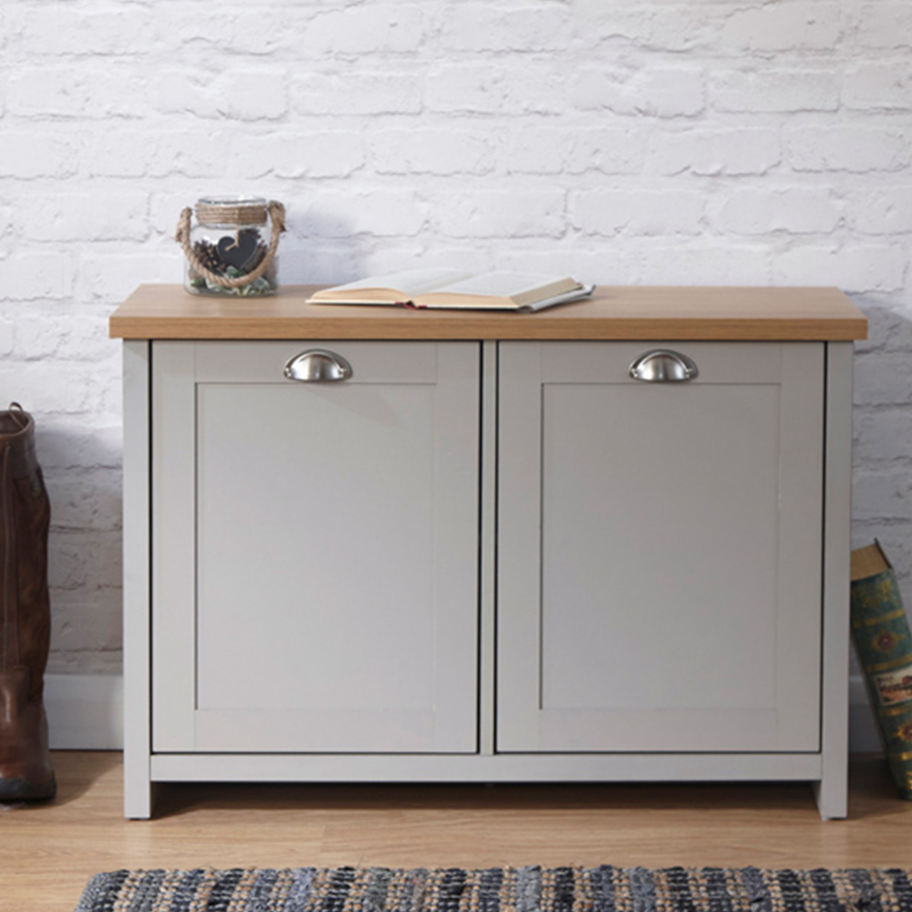 GFW Lancaster Grey Shoe Storage Wilko