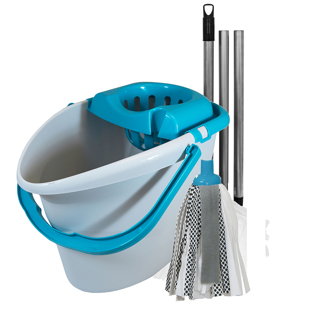 Brights Mop and Bucket Set Blue Wilko