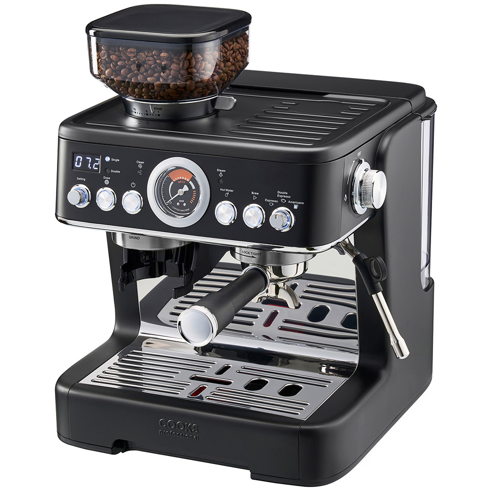 Cooks Professional K774 20 Bar Black Bean-To-Cup 2.6L Espresso Coffee ...