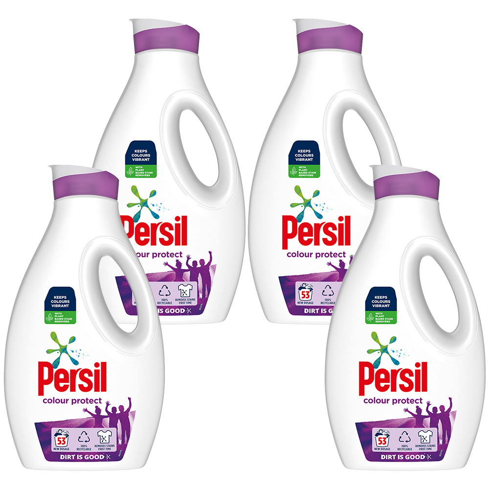 Persil Colour Liquid Detergent 53 Washes Case of 4 x 1.431L Wilko