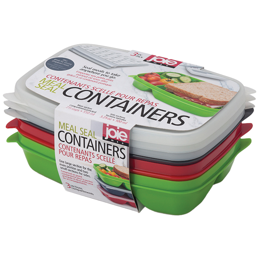 Joie Meal Seal Containers 3 Piece Set Wilko