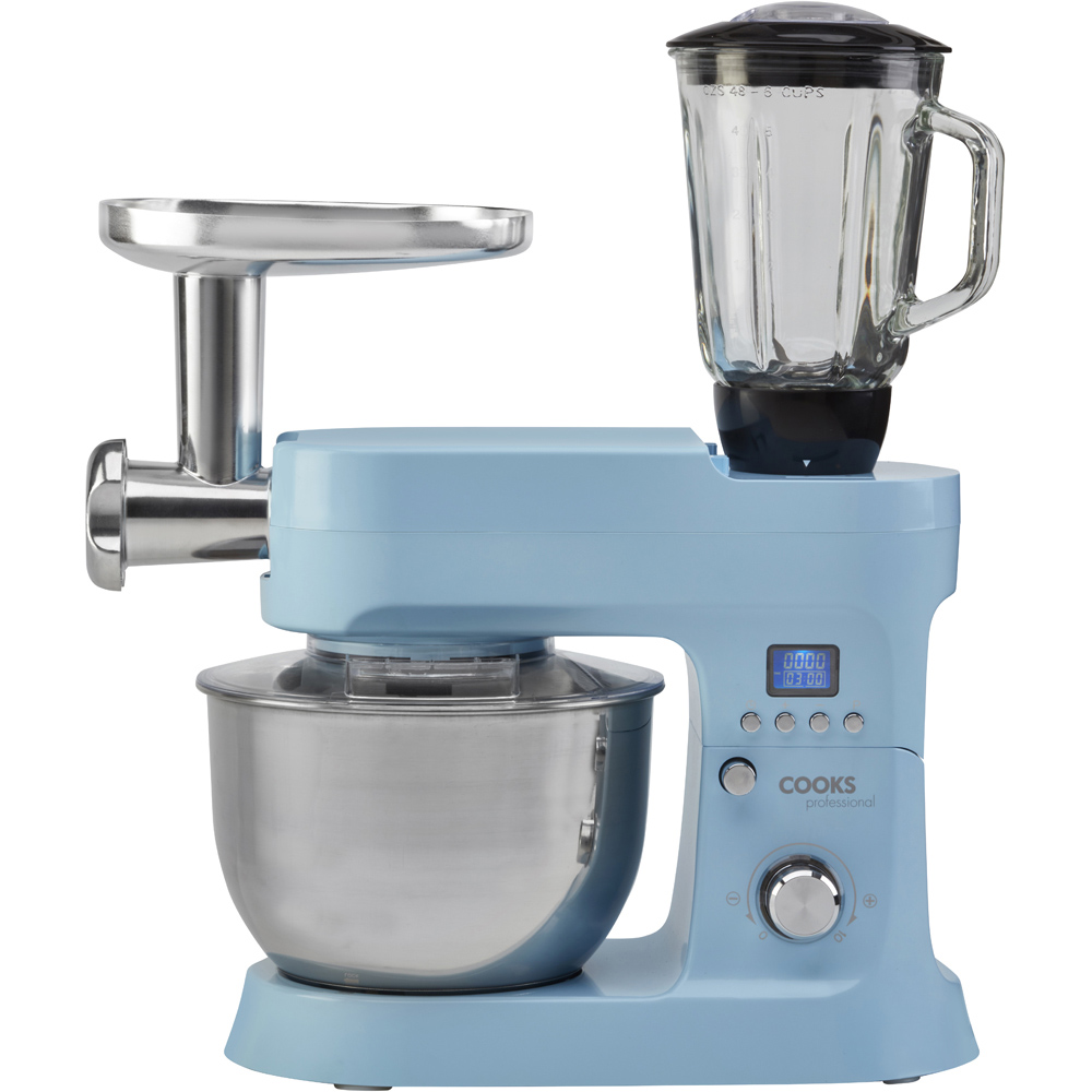 Cooks Professional G2880 Blue Multi Functional 1200W Stand Mixer Wilko