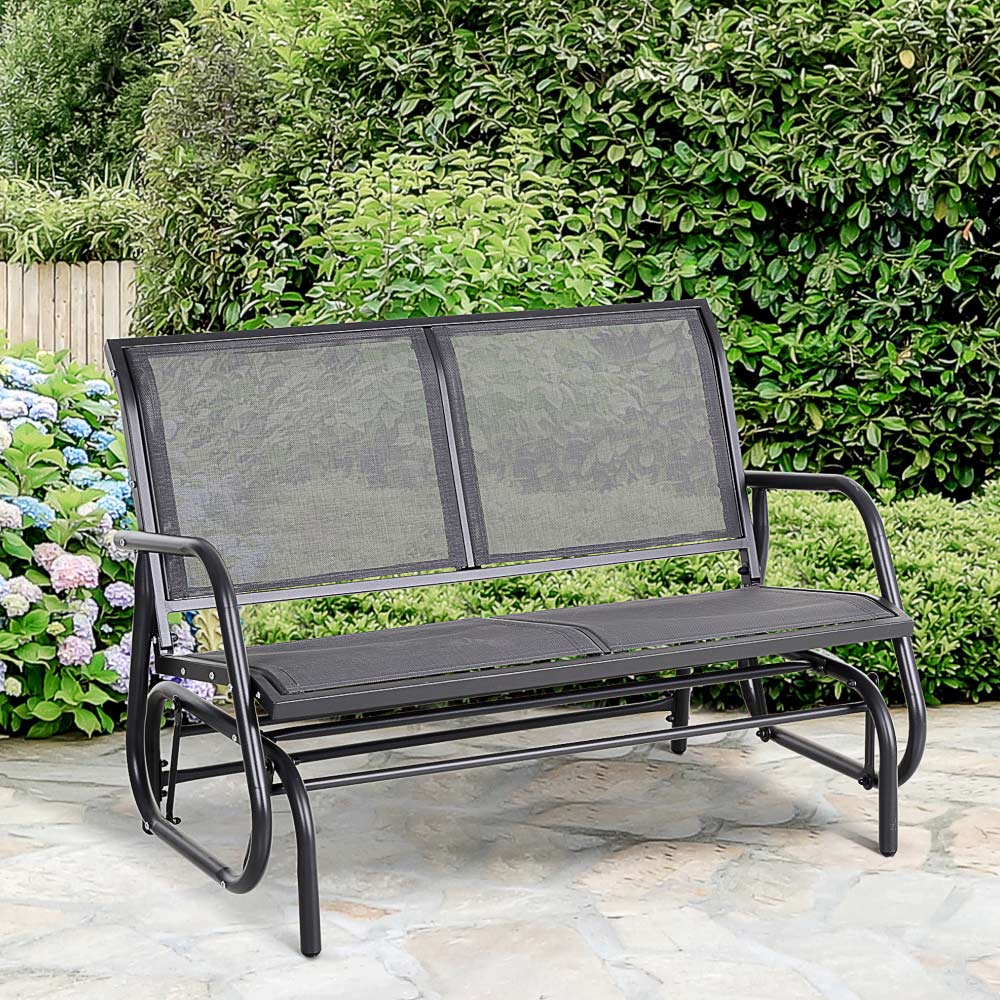 Outsunny Double Rocking Chair Grey | Wilko