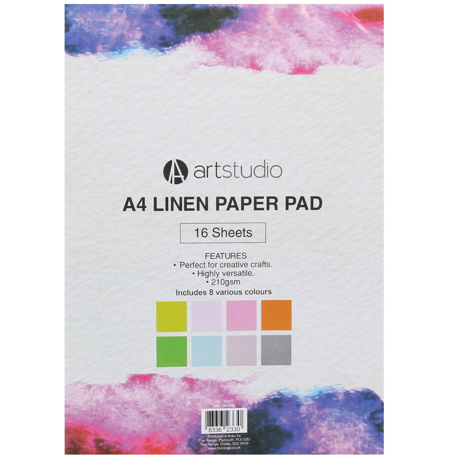 A4 Linen Paper Pad Wilko