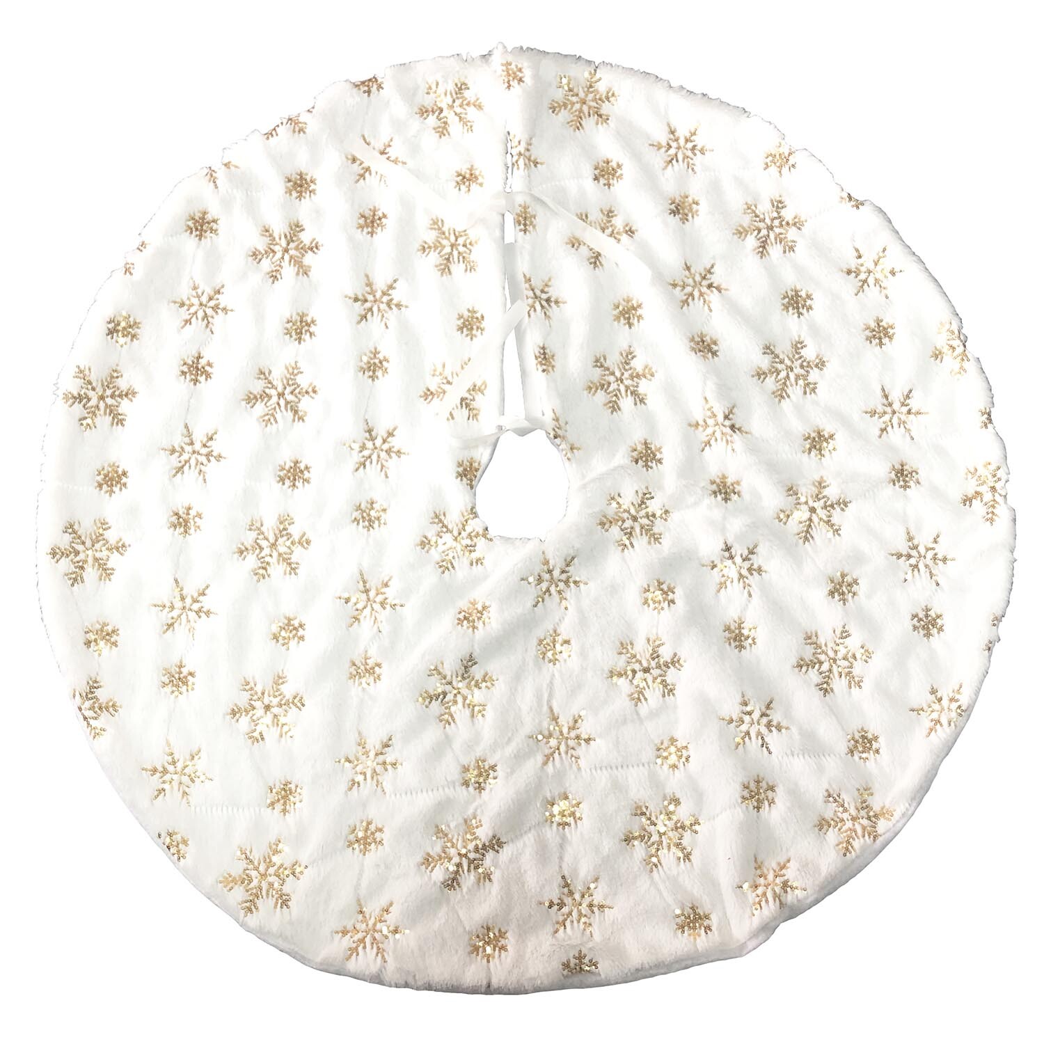 Sequin Snowflake Tree Skirt Wilko