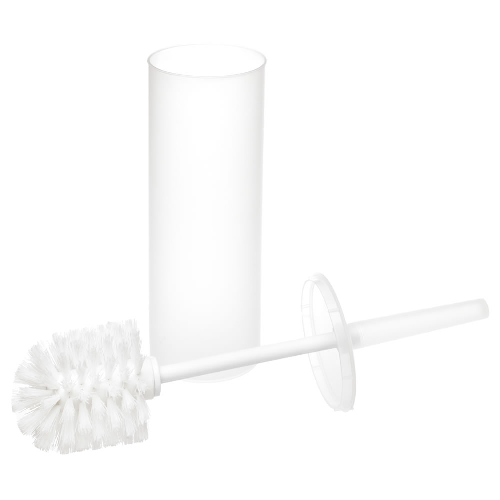 Wilko White Toilet Brush and Holder Wilko