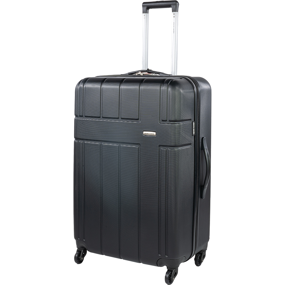 Pierre Cardin Large Black Lightweight Trolley Suitcase Wilko