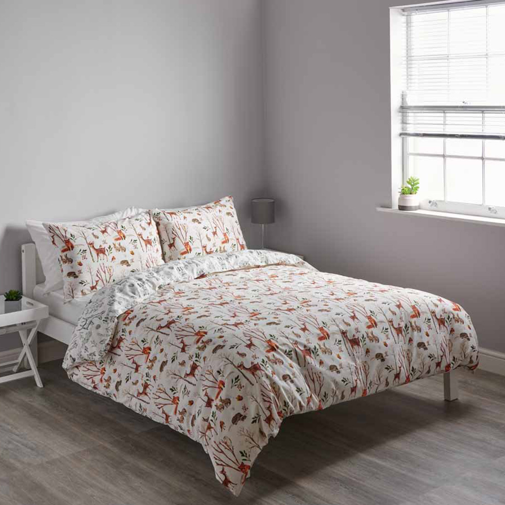 Wilko Woodland Print Double Duvet Set Wilko