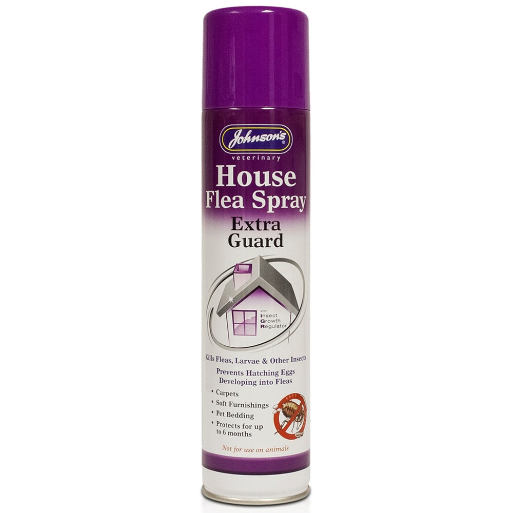Johnson's Veterinary Extra Guard House Flea Spray 400ml Wilko