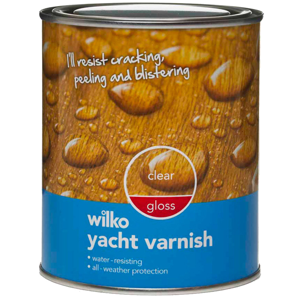 Wilko Clear Gloss Yacht Varnish 750ml Wilko