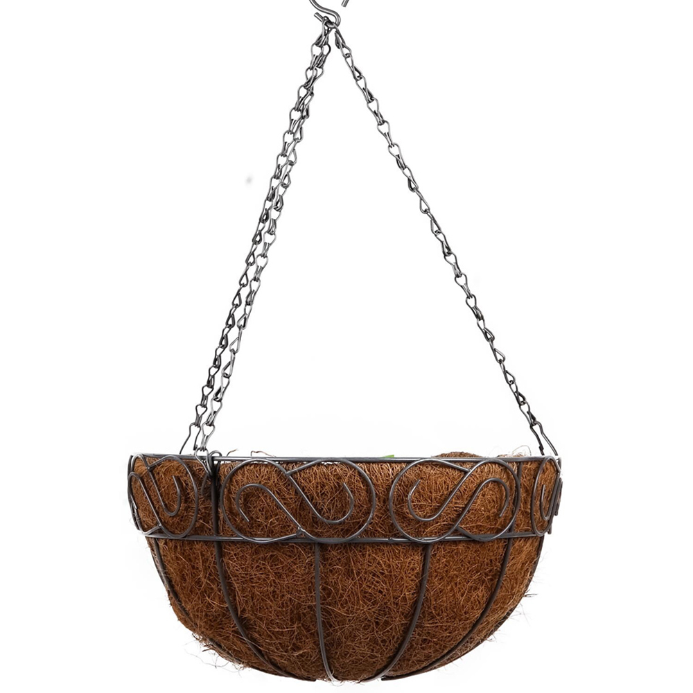 My Garden Hanging Basket Chain and Coco Liner 15cm Wilko