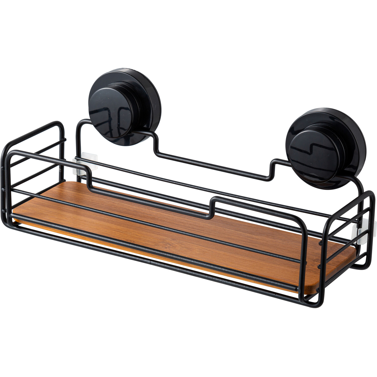 Oslo Bamboo Rectangle Rack - Black | Wilko
