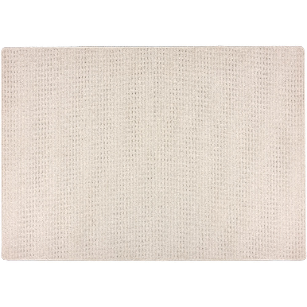 My Mat Ivory Sculptured Waffle Texture Washable Rug 140 x 200cm | Wilko