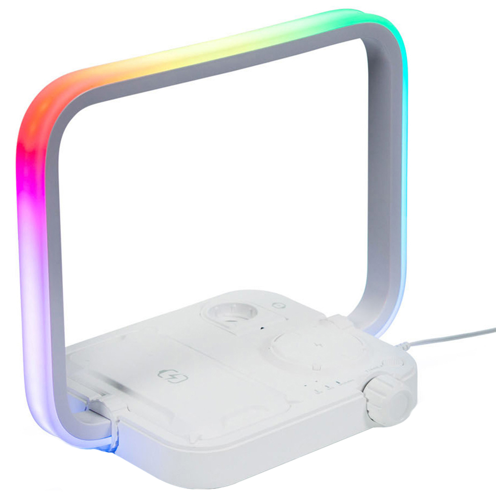 ValueLights 3 in 1 White Wireless Charging Pad | Wilko