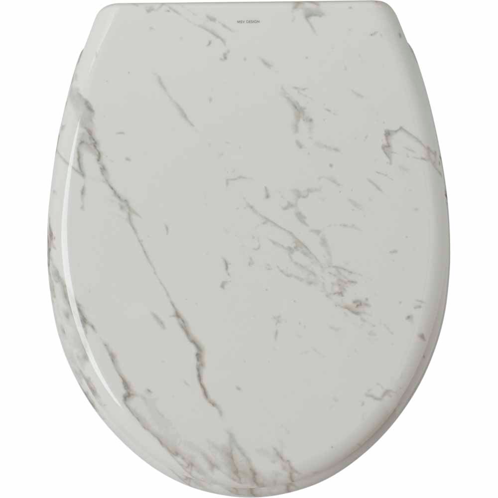Wilko Marble Print Toilet Seat Wilko