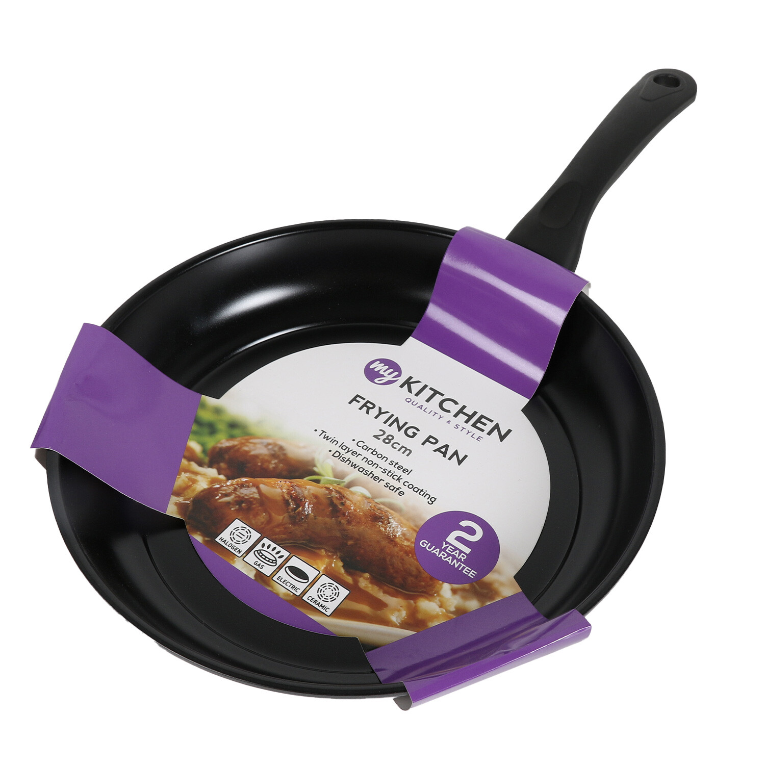 MY Carbon Steel Frying Pan 28cm Wilko