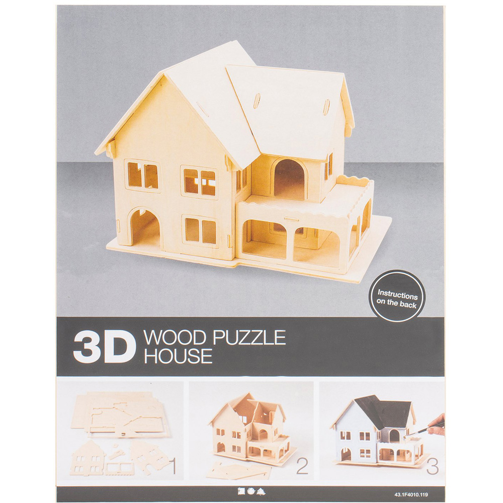 Single Make Your Own 3D House Construction Kit in Assorted styles | Wilko