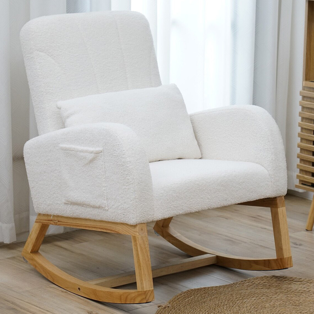 Amara Rocking Chair - White | Wilko
