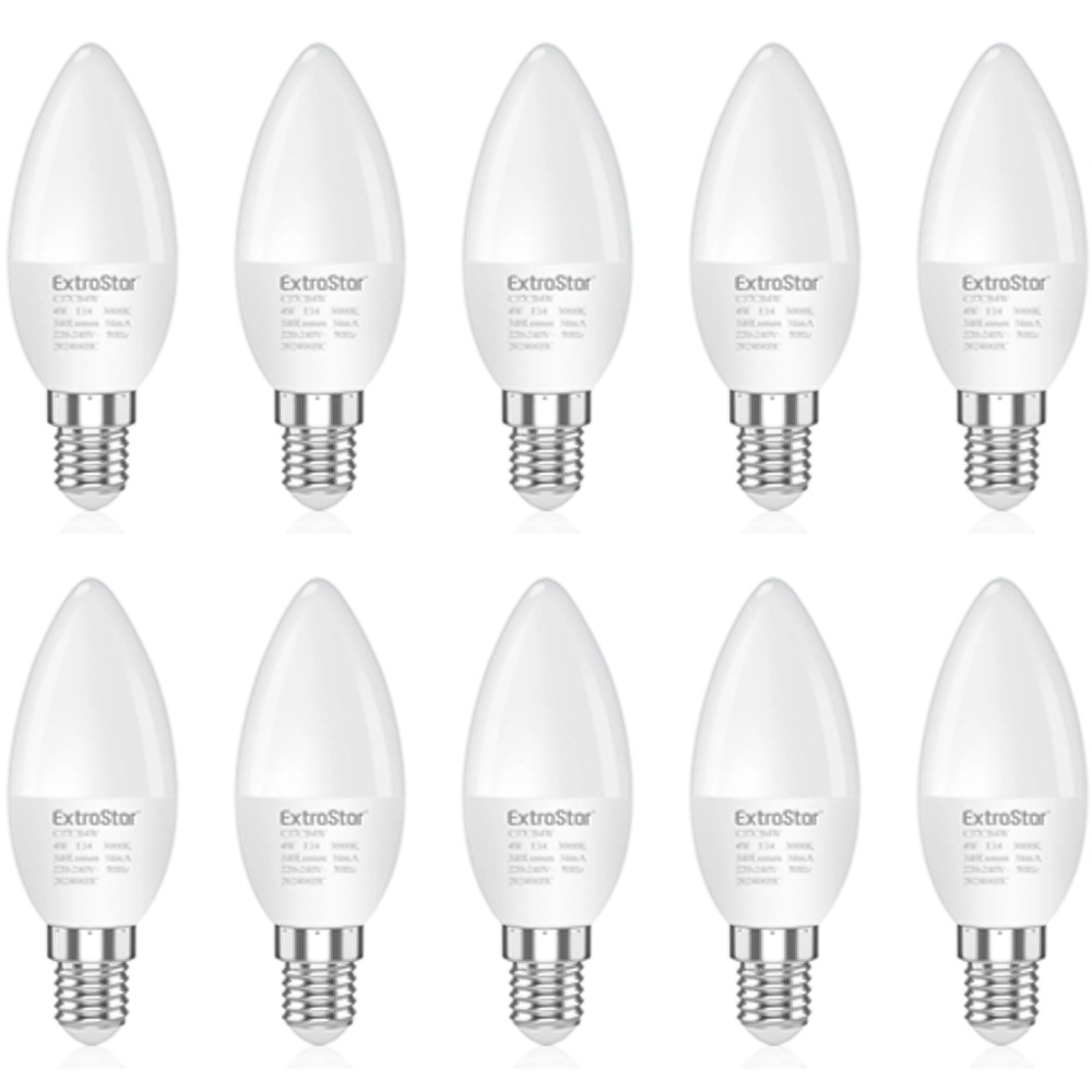 ExtraStar 10 Pack E14 LED 6W Daylight Candle Bulb | Wilko