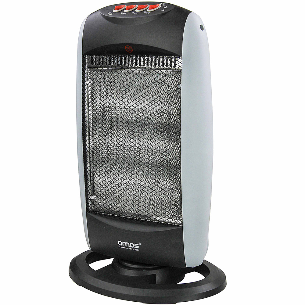 AMOS 3 Bar Halogen Heater 1200W Wilko