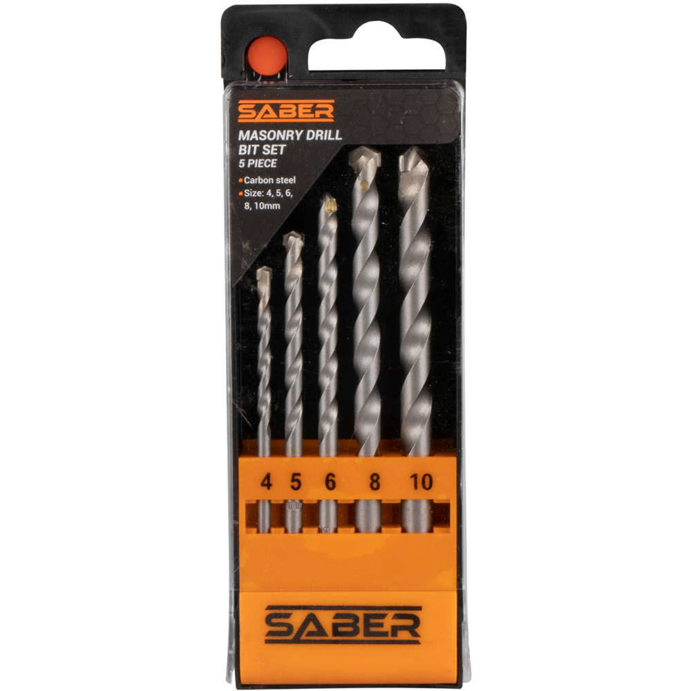 Saber Masonry Drill Bit Set 5 Wilko