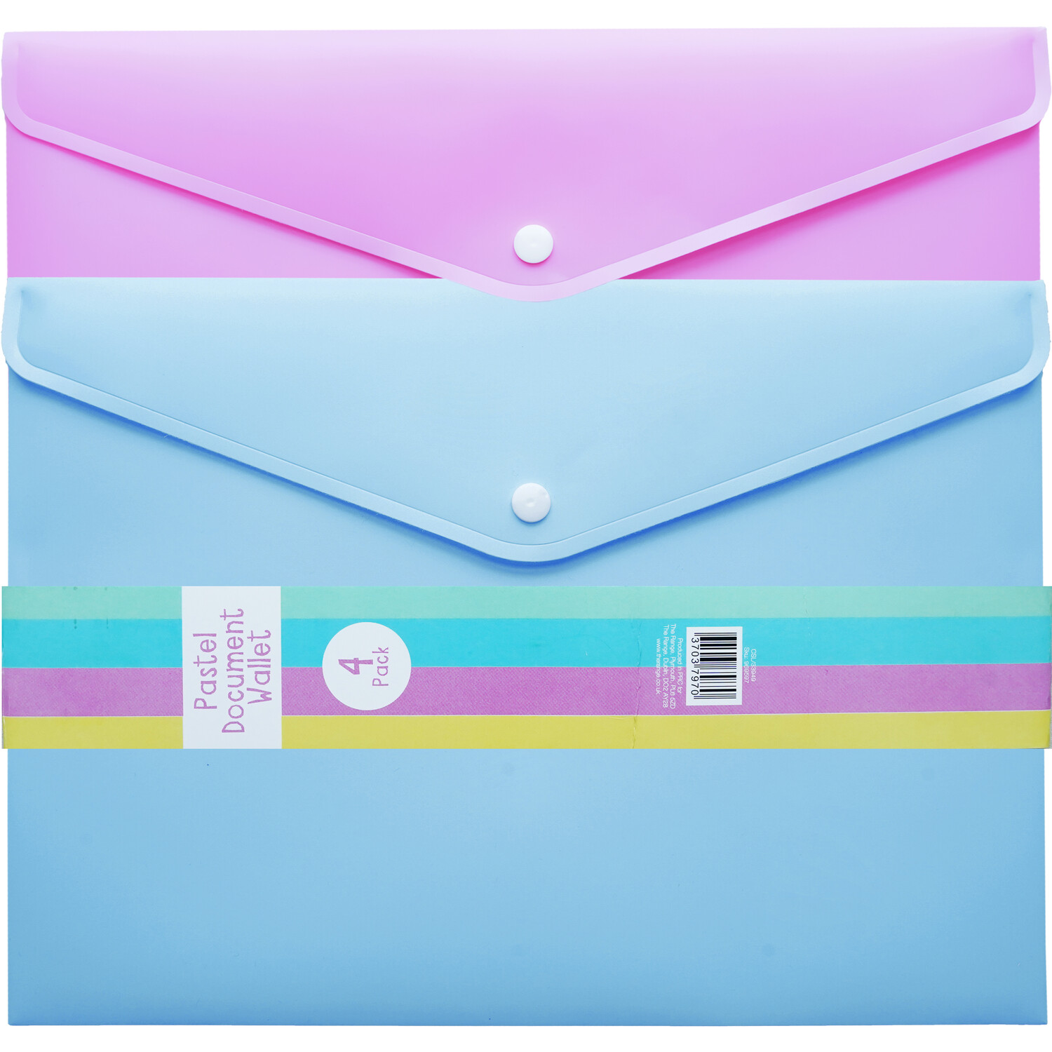 Pack of Four Envelop Folders Wilko