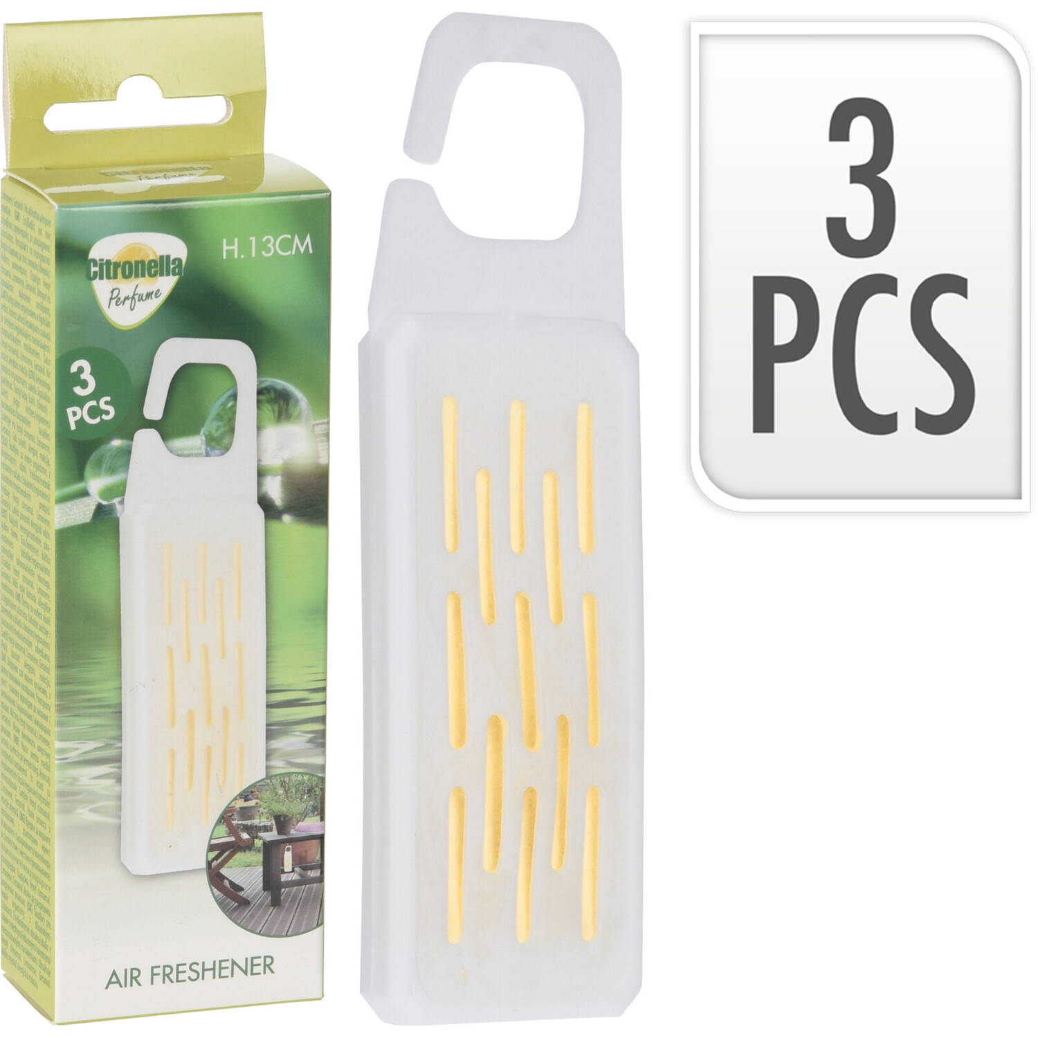 Pack of Three Citronella Air Fresheners Wilko