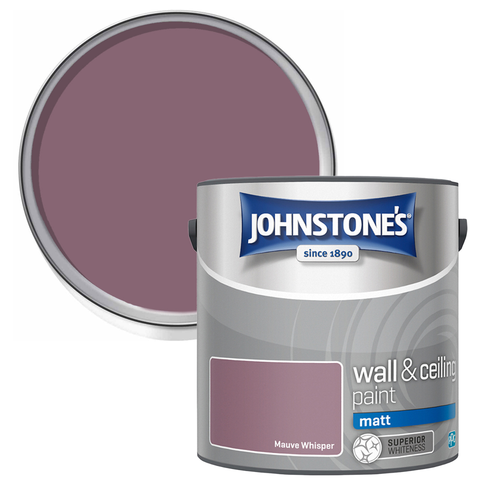 Johnstones Walls and Ceilings Mauve Whisper Matt Emulsion Paint 2.5L