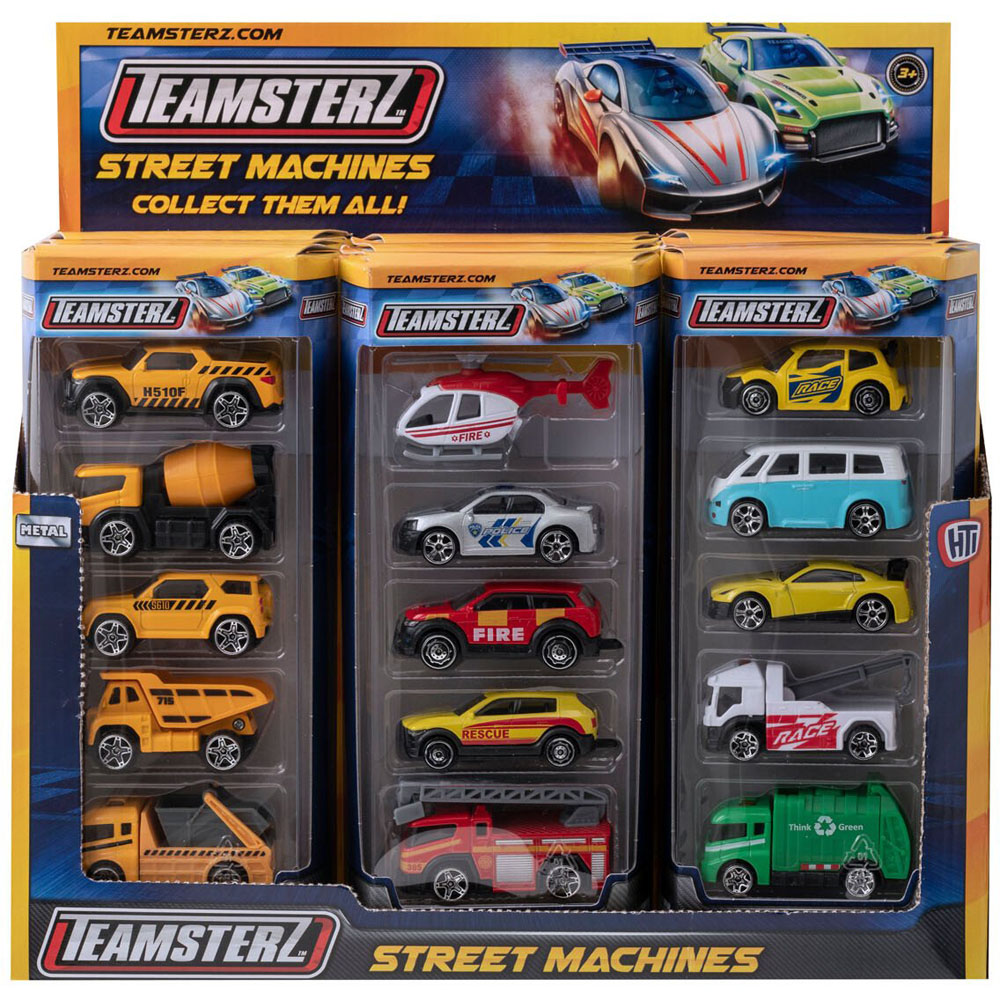 Single Teamsterz Street Machines Car Toy 5 Pack in Assorted styles | Wilko