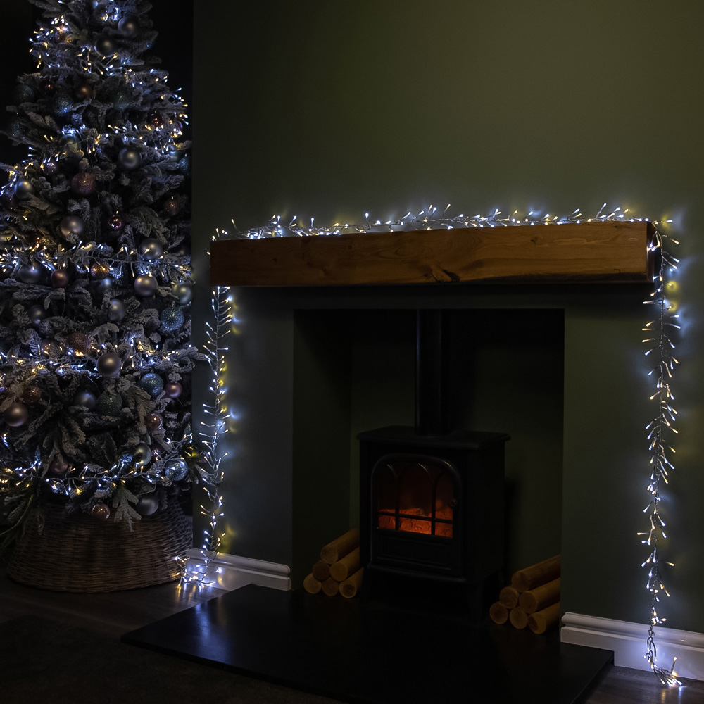 Premier ClusterBrights 960 Warm and Cool White LED Christmas Cluster ...