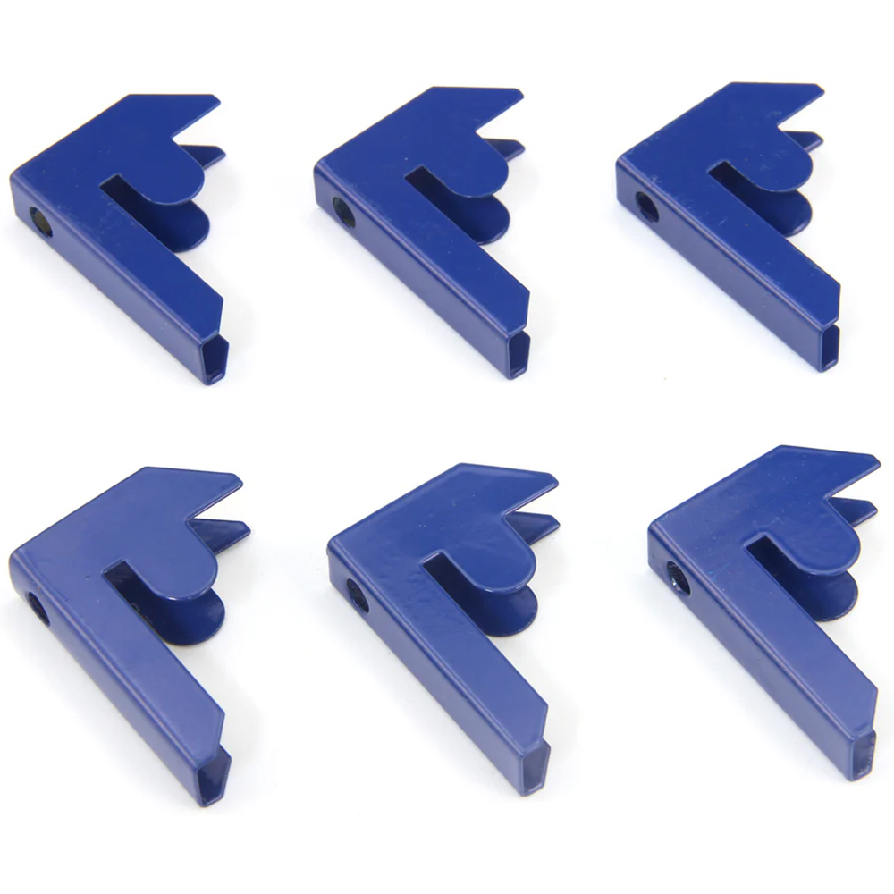 Monster Shop Racking T-Rax Bay Connectors Blue 6 Pack | Wilko