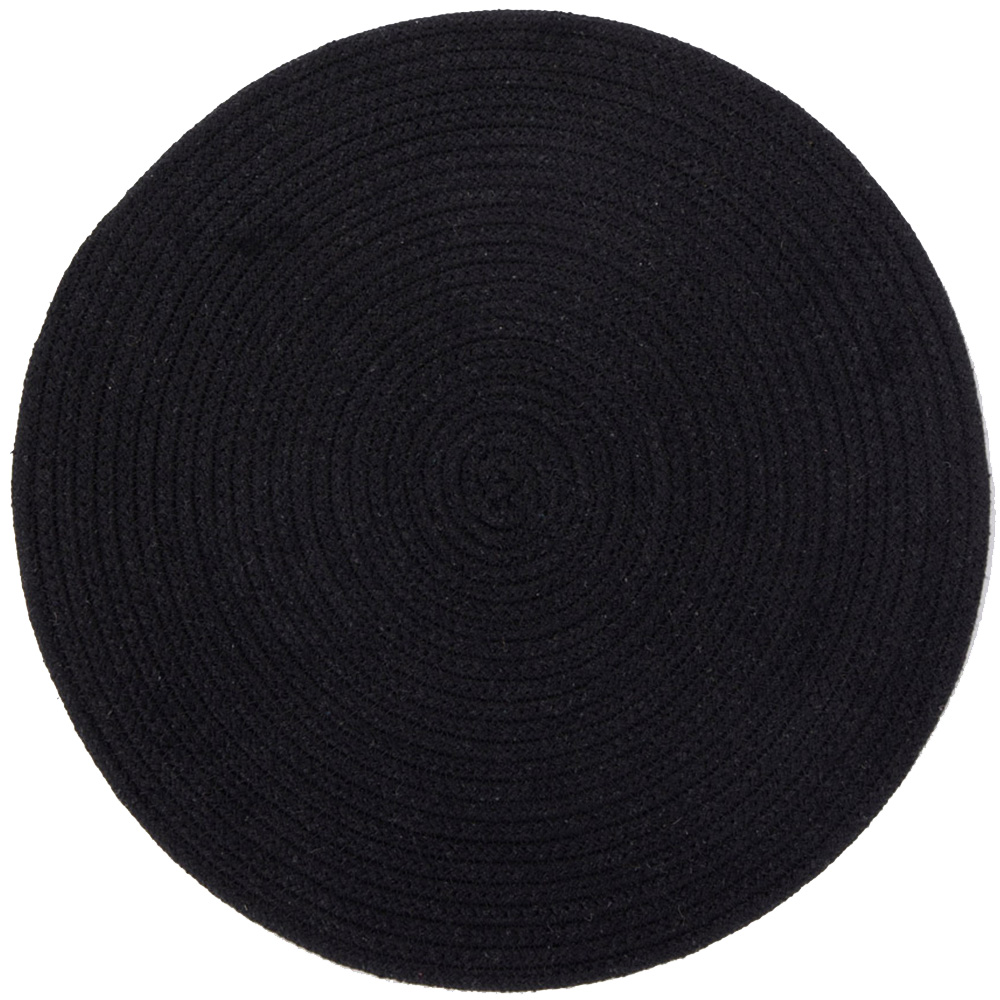 Tweed 2 Pack Black Cotton Placemats Wilko