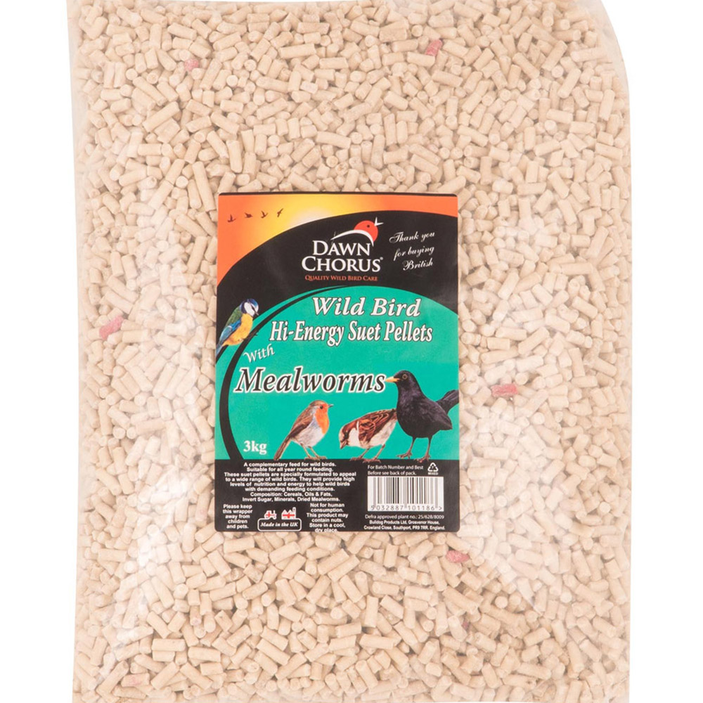 Dawn Chorus Wild Bird High Energy Suet Pellets with Mealworms Wilko